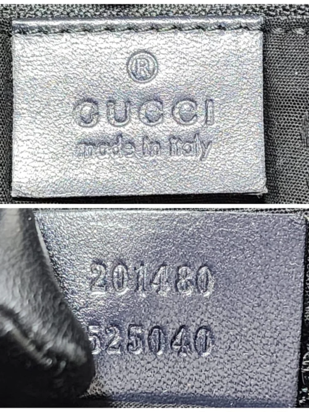 Authentic Gucci GG Imprimé Briefcase/Laptop Bag Navy Blue
